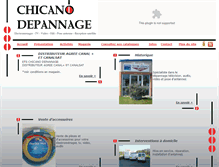 Tablet Screenshot of chicano-depannage.com